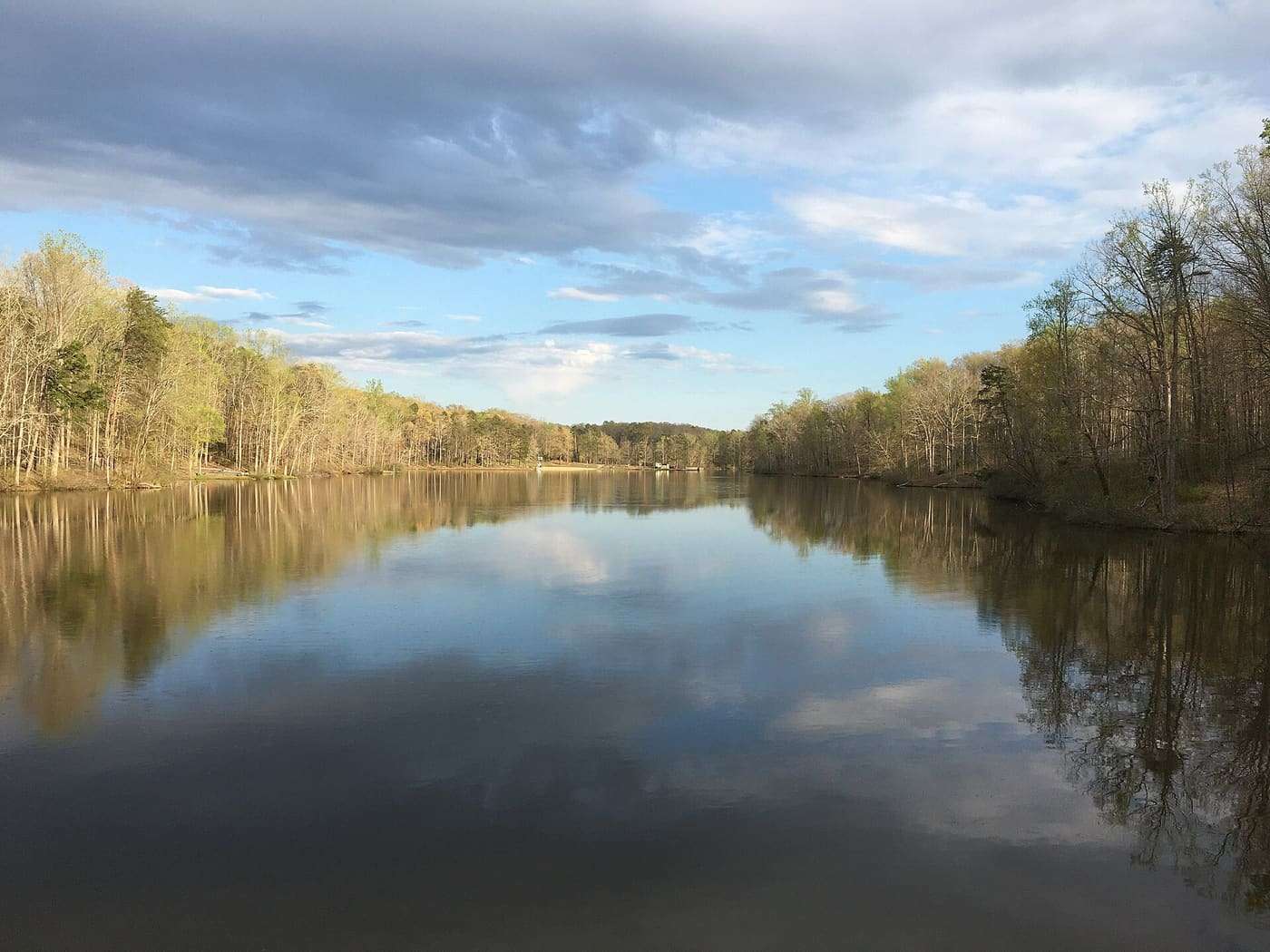 Bear Creek Lake State Park in April 2020