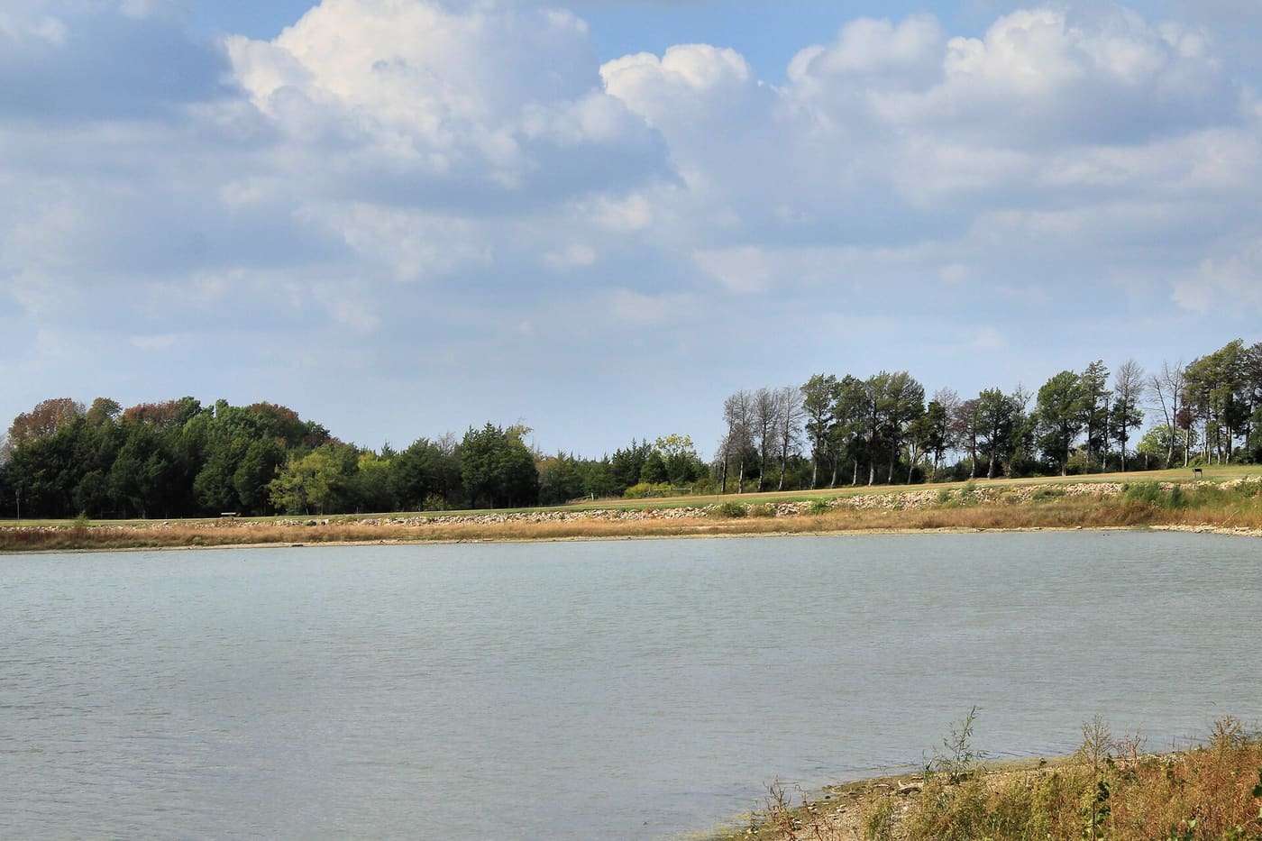 The Civilian Conservation Corps (CCC) built the dam that impounds Bonham State Park Lake in Fannin County, Texas, United States.