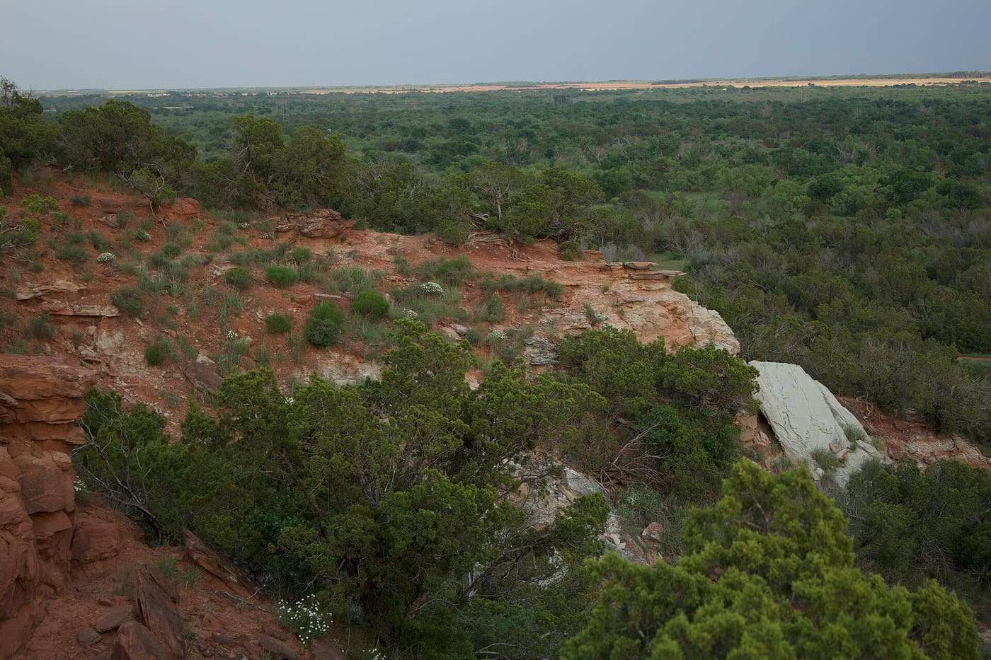 View from Campsite at Copper Breaks State Park