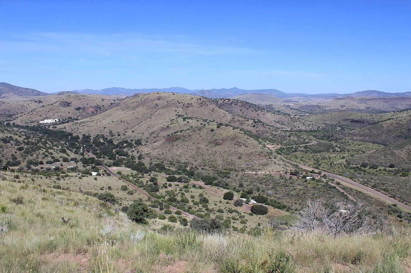 Davis Mountains State Park (Indian Lodge at far left)