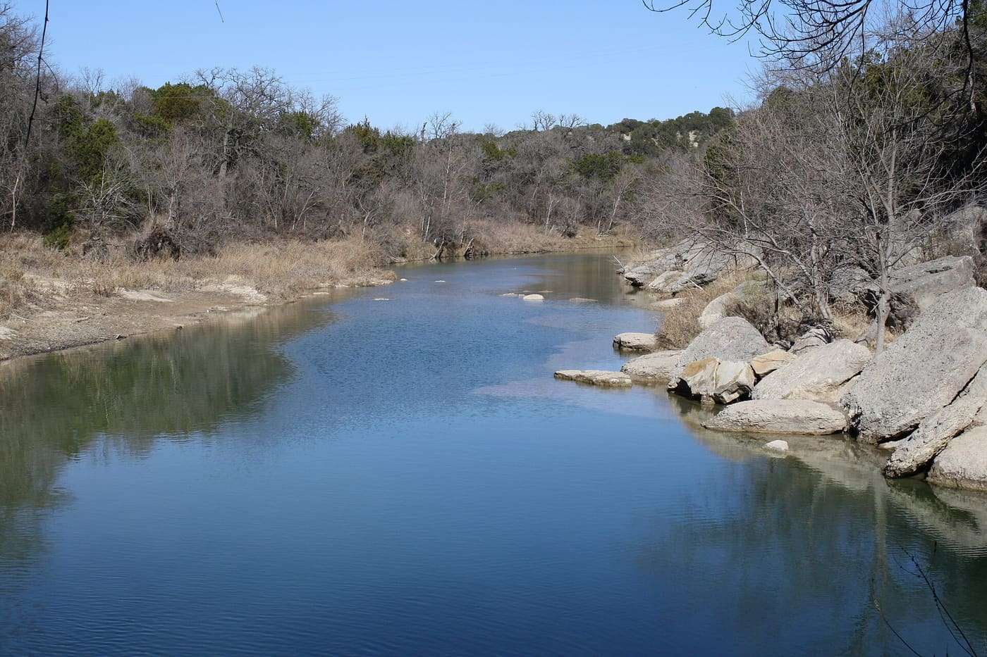 The Paluxy River in Dinosaur Valley State Park , near Glen Rose, Texas , United States