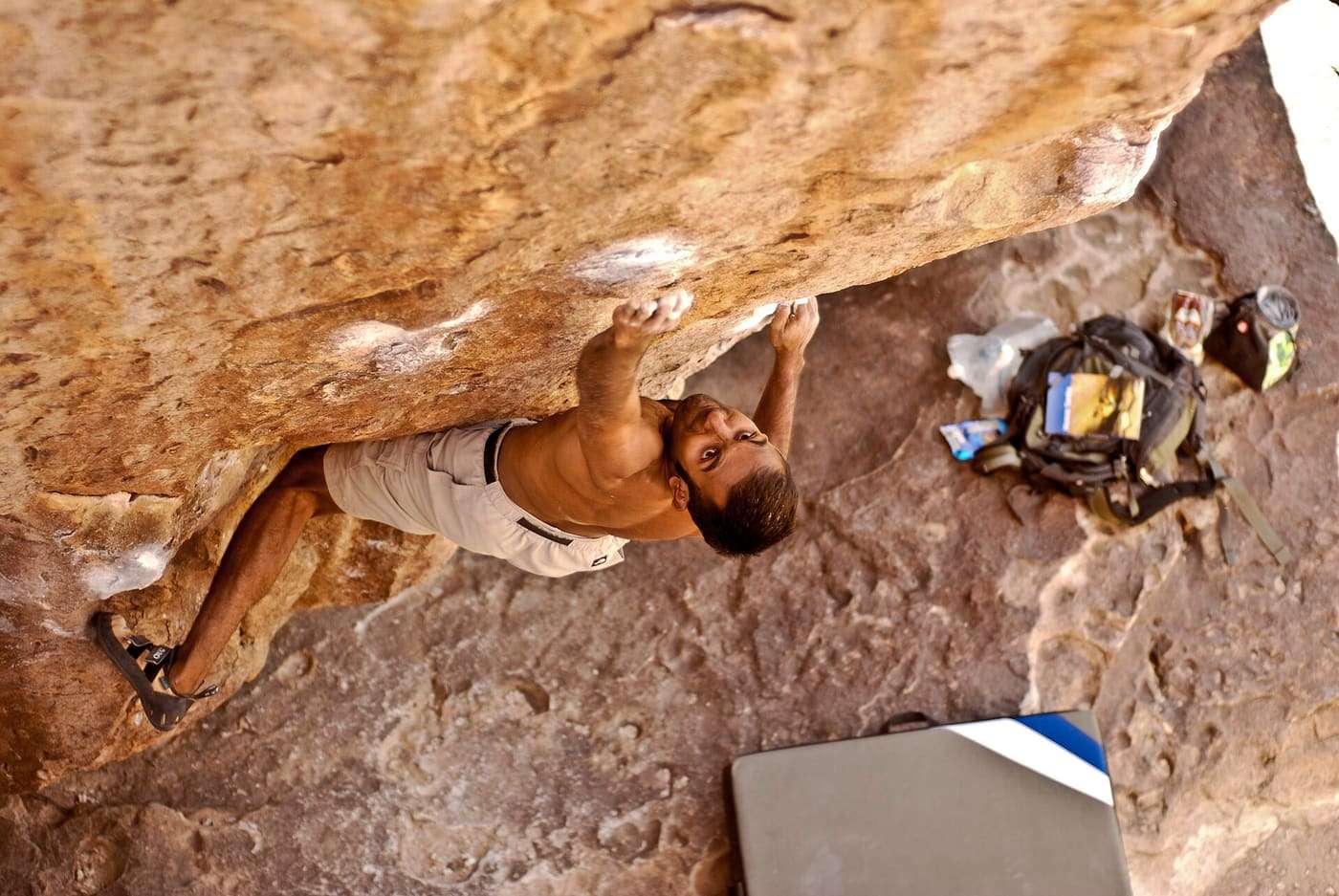 Hueco Tanks State Historic Site bouldering: Baby face
