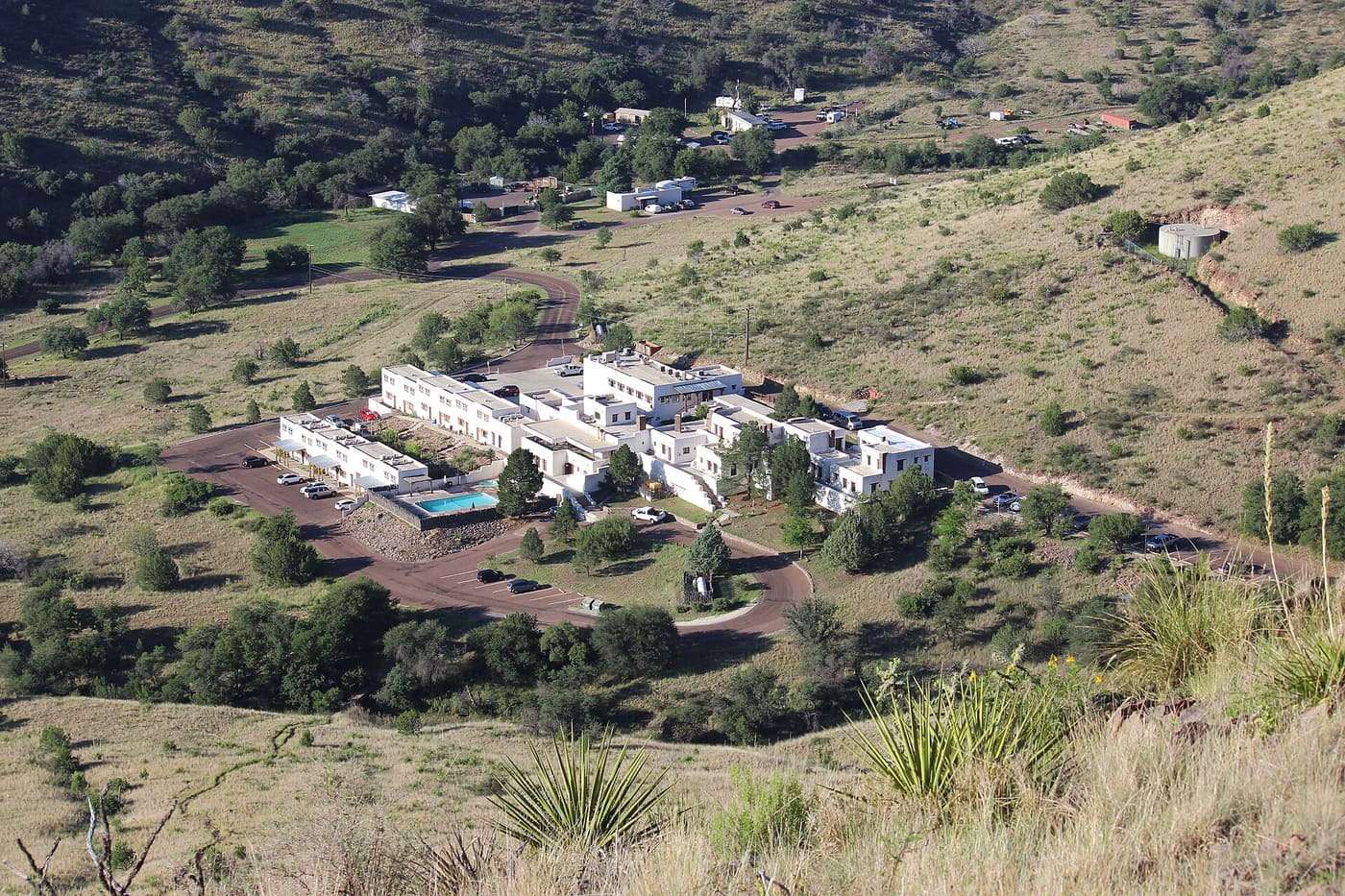 Indian Lodge within Davis Mountains State Park (c. 1930's, completed 1939 by the CCC)