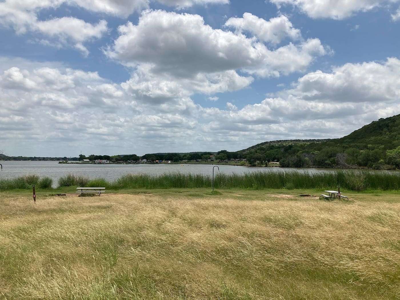 Possum Kingdom Lake at Possum Kingdom State Park in Palo Pinto County , Texas ( United States ).