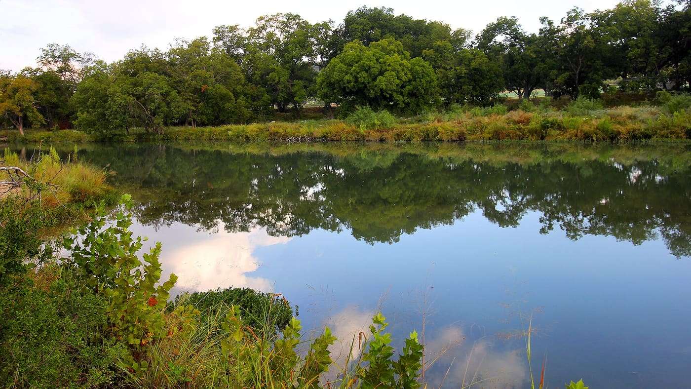 The South Llano River as seen from South Llano River State Park near Junction, Texas, United States.